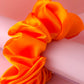 Pumpkin - Orange Satin XL Scrunchie