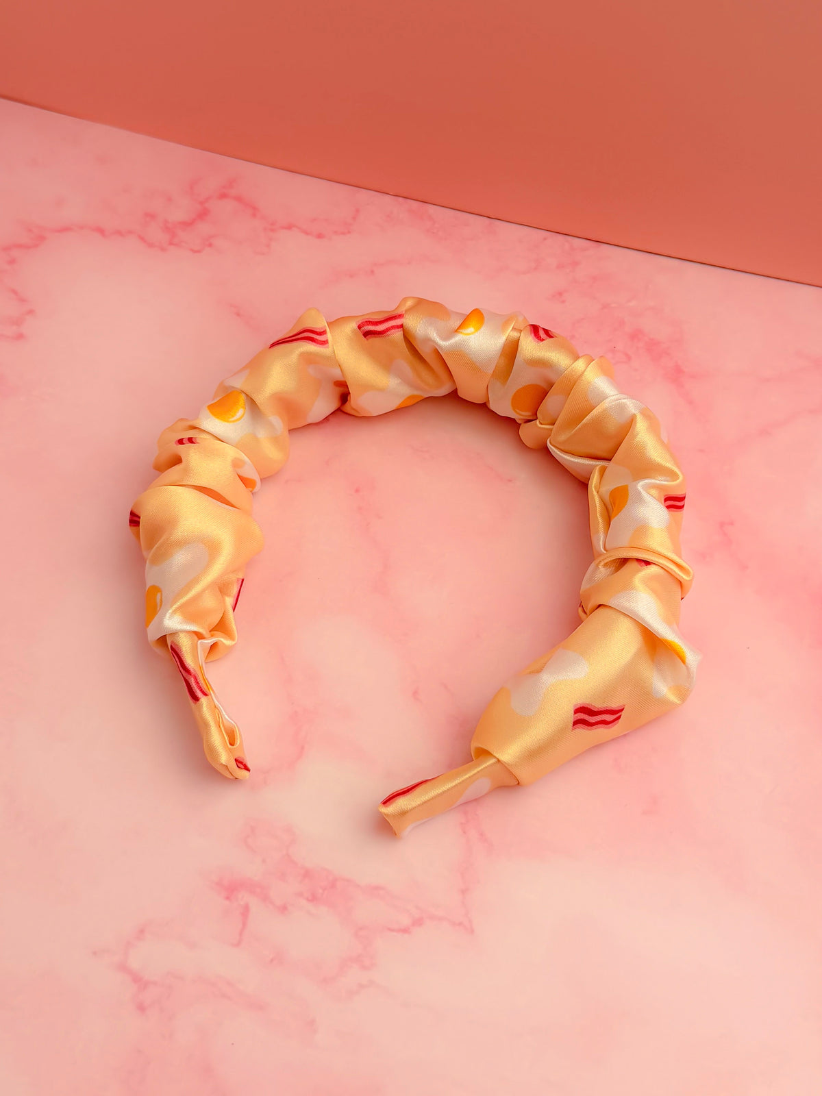 Eggs and Bacon EXCLUSIVE Scrunchie Headband | Handmade Hair Accessories UK