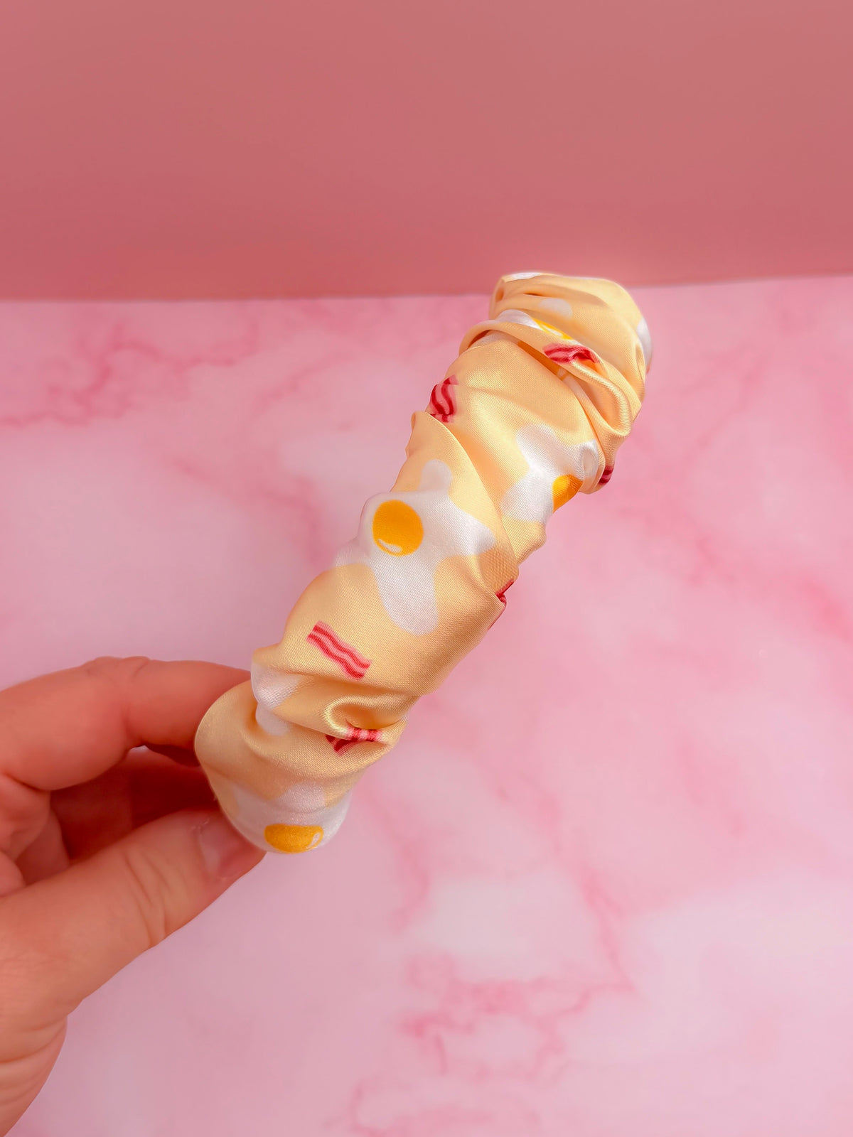 Eggs and Bacon EXCLUSIVE Scrunchie Headband | Handmade Hair Accessories UK