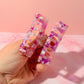 Bloom pink and purple medium Hair Claw Clip – Comfortable, Everyday Hold