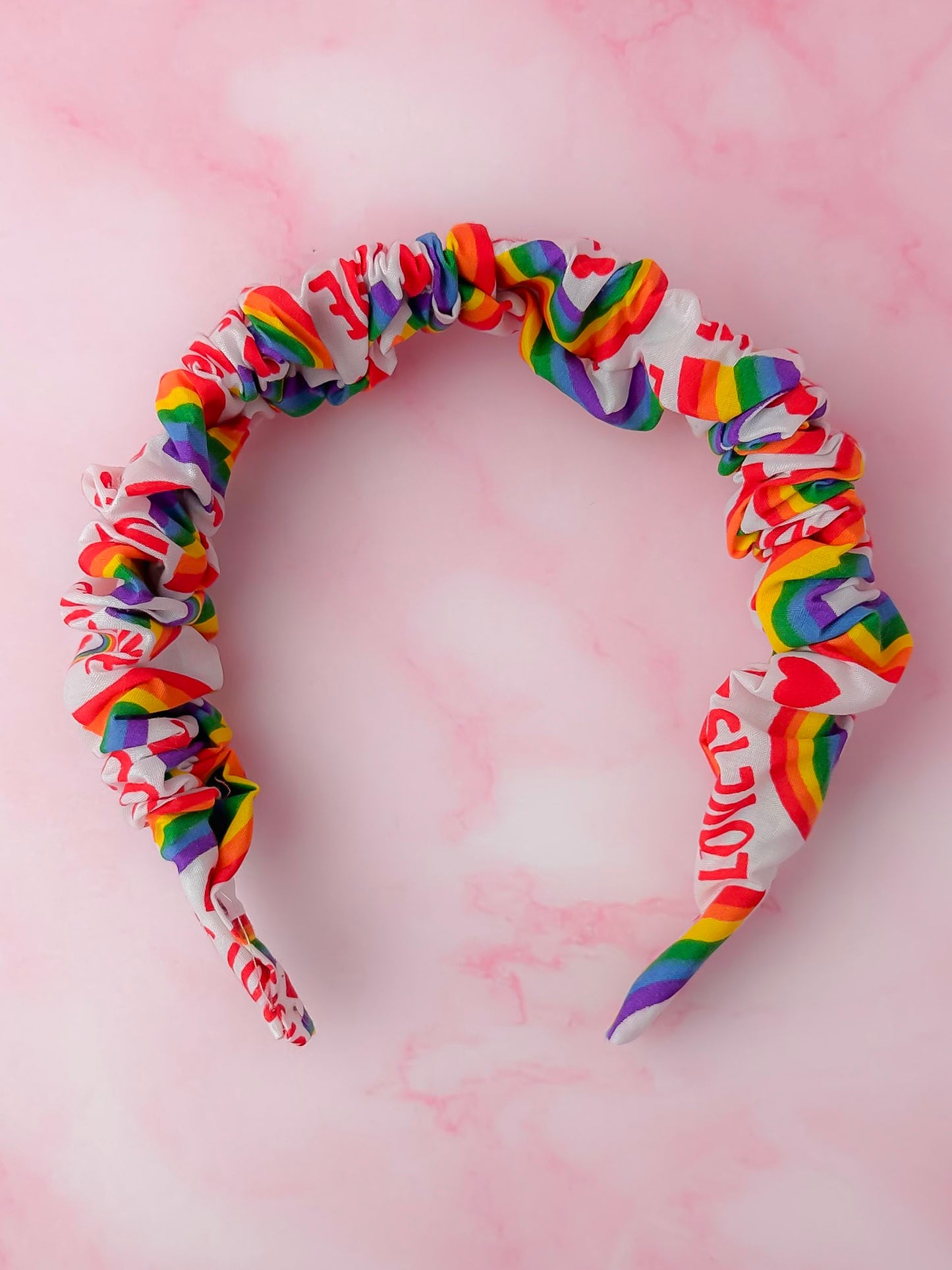 Love is Love - Rainbow Pride Scrunchie Headband