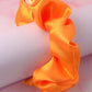 Pumpkin - Orange satin classic scrunchie