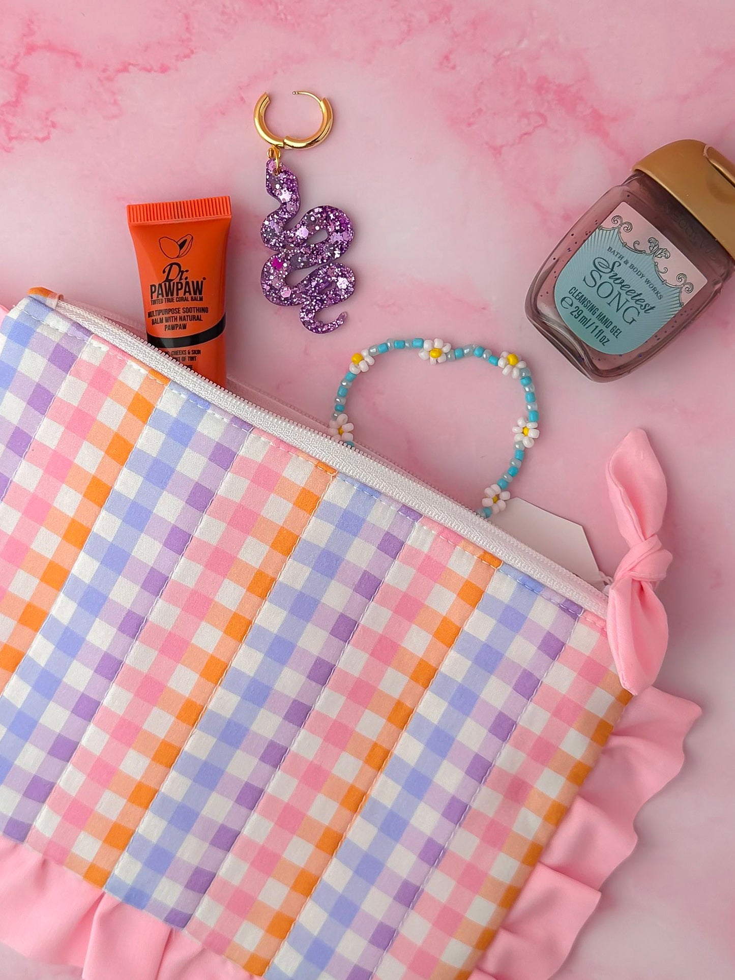 Jess -  Zipper Pouch | Handmade Makeup & Accessory Bag