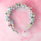 Summer - Floral print Scrunchie Headband