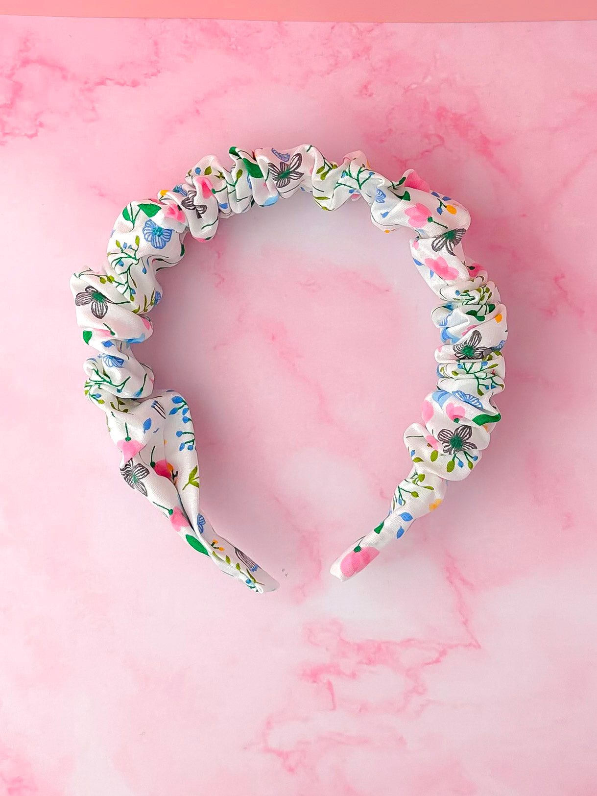 Summer - Floral print Scrunchie Headband