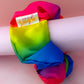 Rainbow - Rainbow Satin XL Scrunchie
