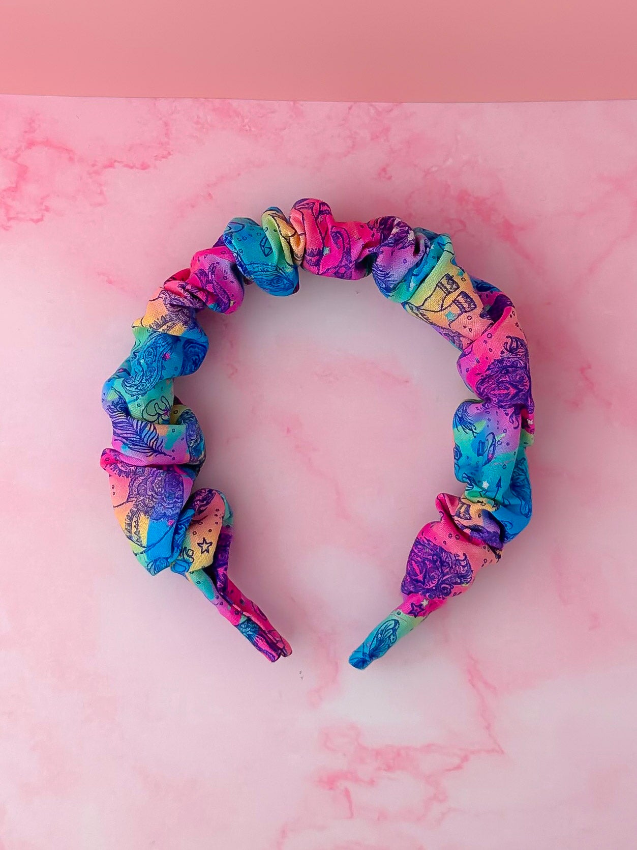 Chakra - Spiritual Zen print Scrunchie Headband