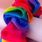 Rainbow - Rainbow Satin XL Scrunchie