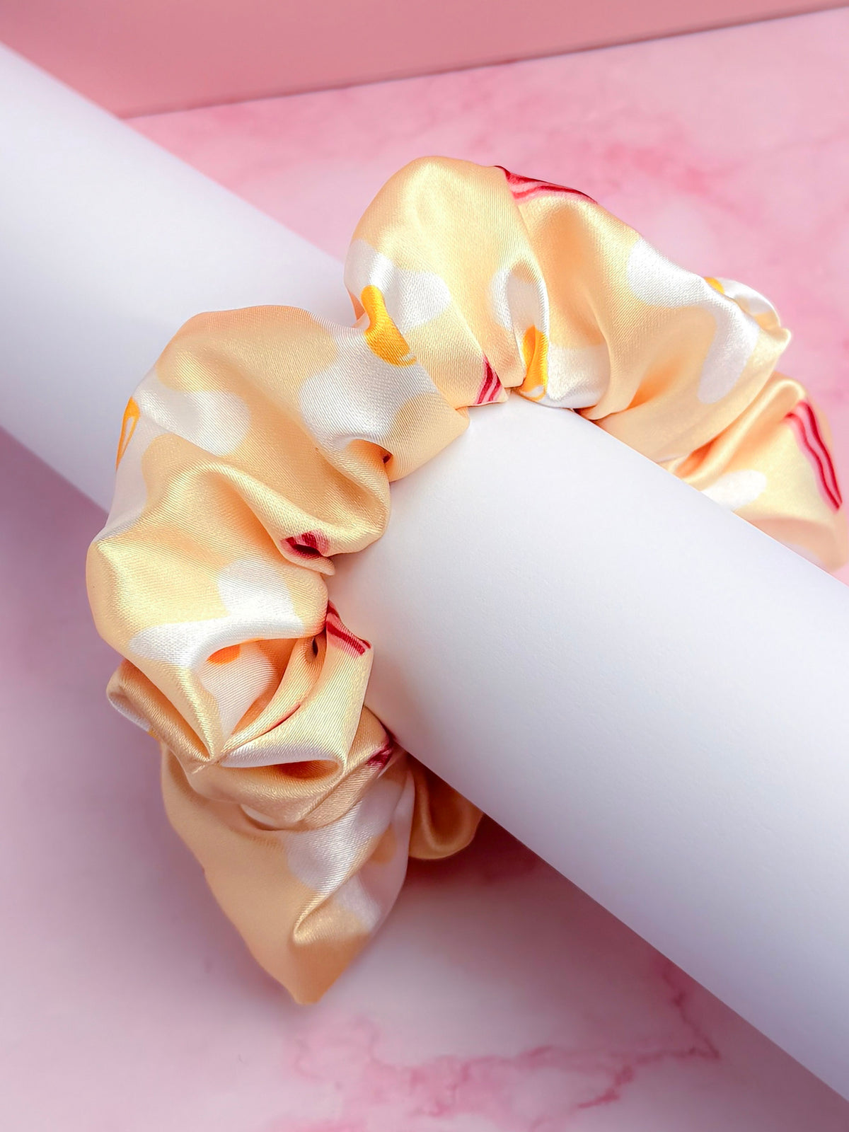 Eggs and Bacon -  EXCLUSIVE print breakfast food themed classic scrunchie