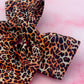 Leo - classic leopard print long Hair Bow