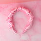 Candy Floss - Pink satin Scrunchie Headband