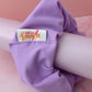 Lila -purple glitter Gym & Swim XL Scrunchie