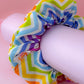 Zig Zag - multicolour Zigzag print classic scrunchie