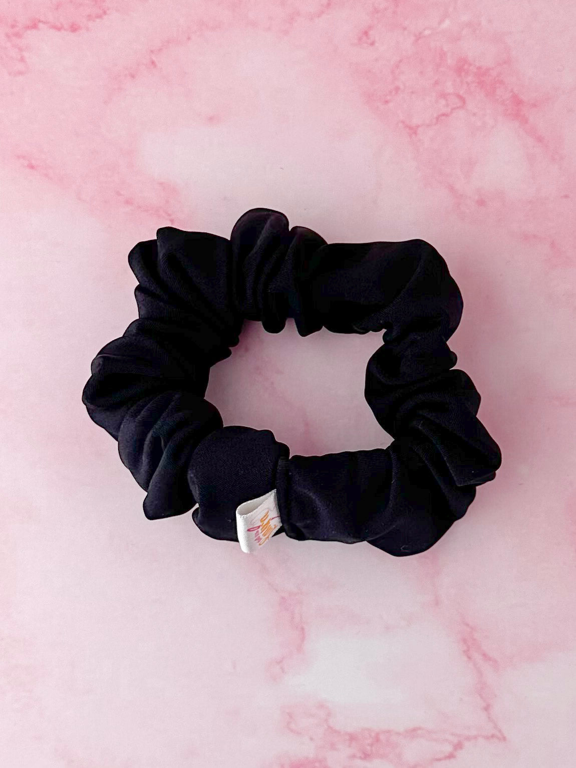 Classic Black - Black gym & swim wide scrunchie