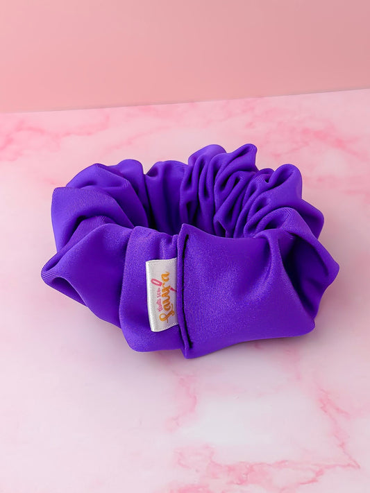 Indigo - Purple gym & swim wide scrunchie