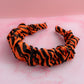Tiger - Orange & black Scrunchie Headband