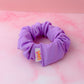 Lila - Purple glitter gym & swim wide scrunchie