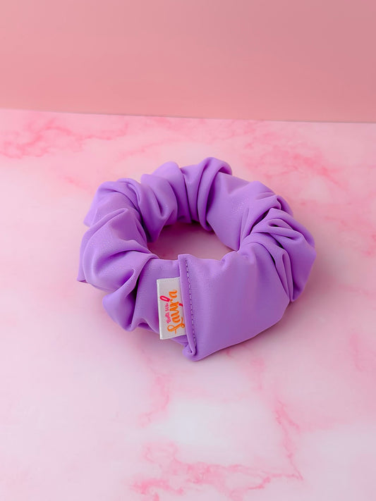 Lila - Purple glitter gym & swim wide scrunchie