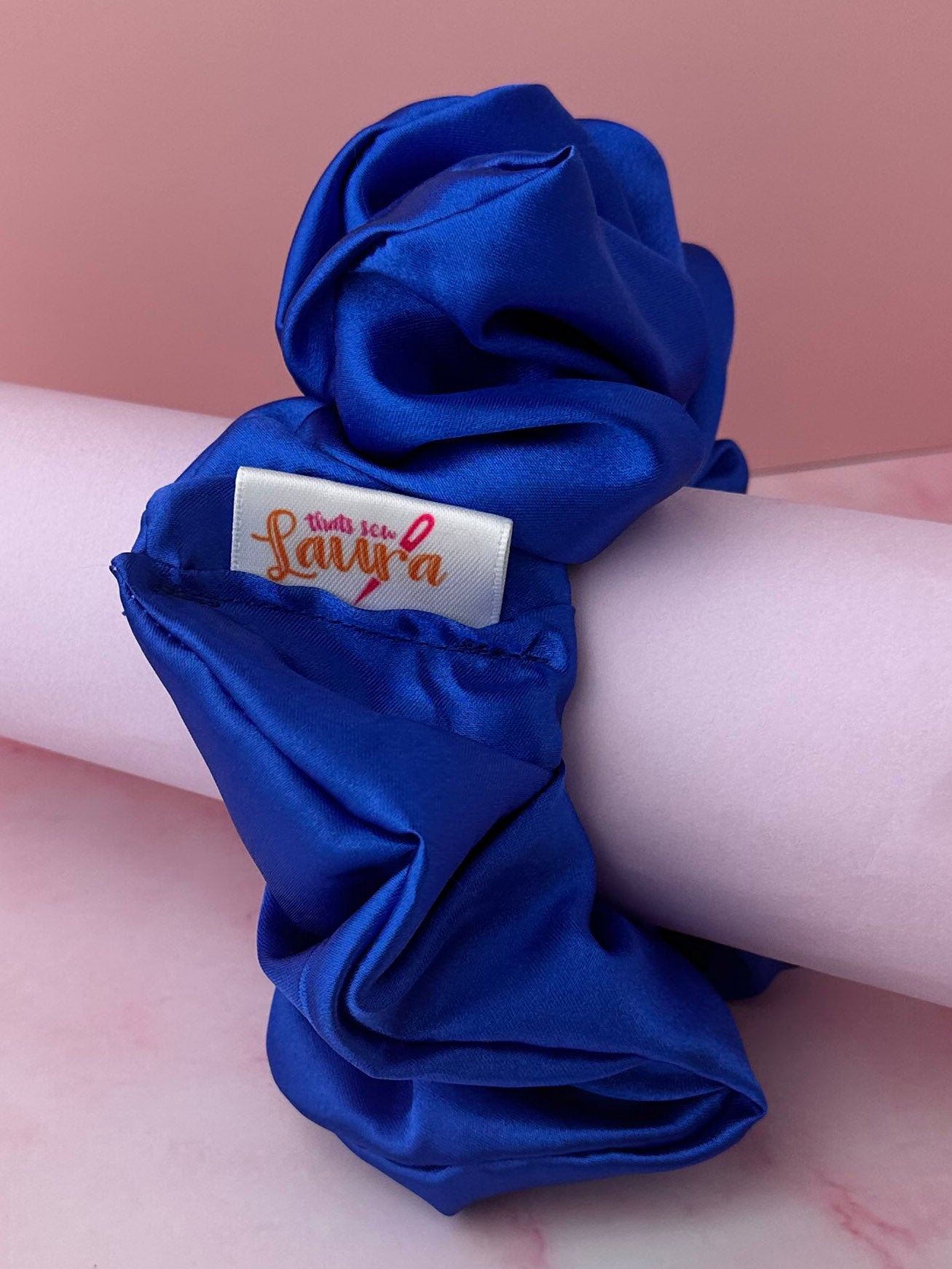 Royal - Royal Blue Satin XL Scrunchie