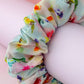 Lois - Blue Floral print classic scrunchie