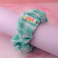 Phoebe - Mint gingham wide scrunchie