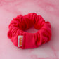 Carrie - Pink Jersey wide scrunchie