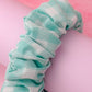 Phoebe - Mint gingham wide scrunchie