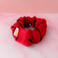 Regal - Deep Red satin wide scrunchie