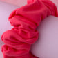Carrie - Pink Jersey wide scrunchie