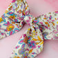 Lucy - Floral print classic Hair Bow
