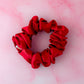 Regal - Deep Red satin wide scrunchie