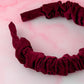 Burgundy - Burgundy Needlecord Scrunchie Headband