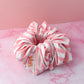 Kelly- pink and white striped Gym & Swim XL Scrunchie