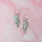 Aquarius lighting bolts - silver Resin Earrings