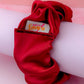 Regal - Deep Red satin wide scrunchie