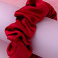 Regal - Deep Red satin wide scrunchie