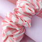 Kelly- pink and white striped Gym & Swim XL Scrunchie