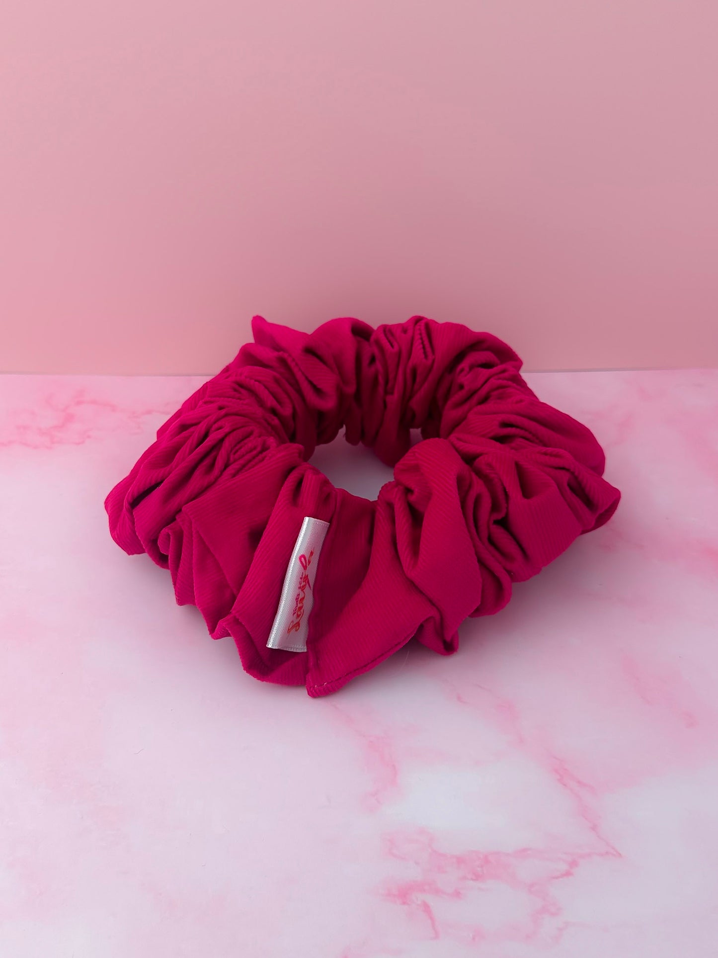 Cherri - Pink Needlecord XL Scrunchie