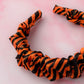 Tiger - Orange & black Scrunchie Headband