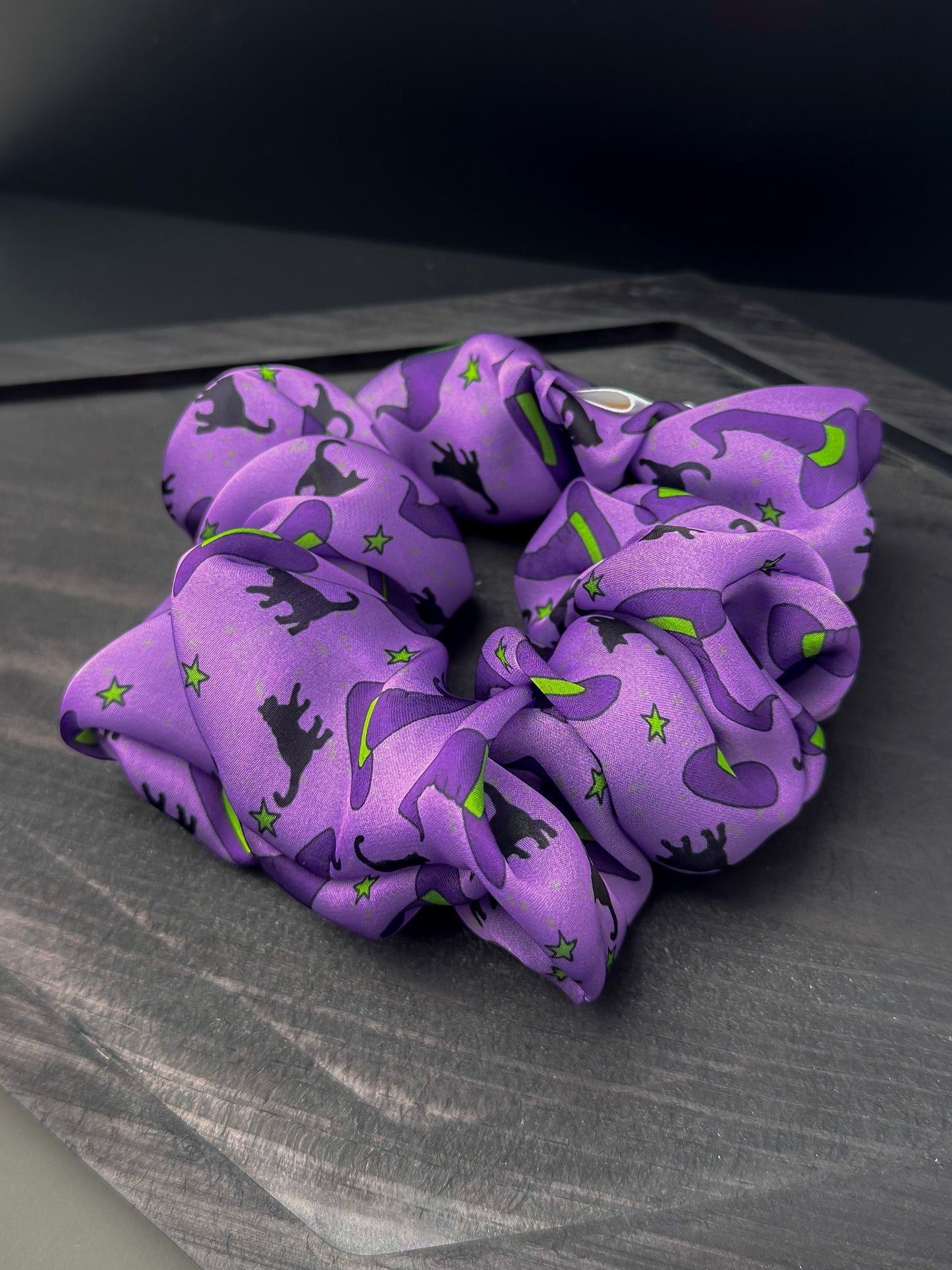 Midnight Familiars XL Scrunchie | Handmade Hair Accessories UK