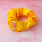 Marigold - Yellow satin wide scrunchie