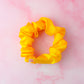 Marigold - Yellow satin wide scrunchie