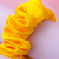 Marigold - Yellow satin wide scrunchie