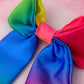 Rainbow - Rainbow Satin long Hair Bow