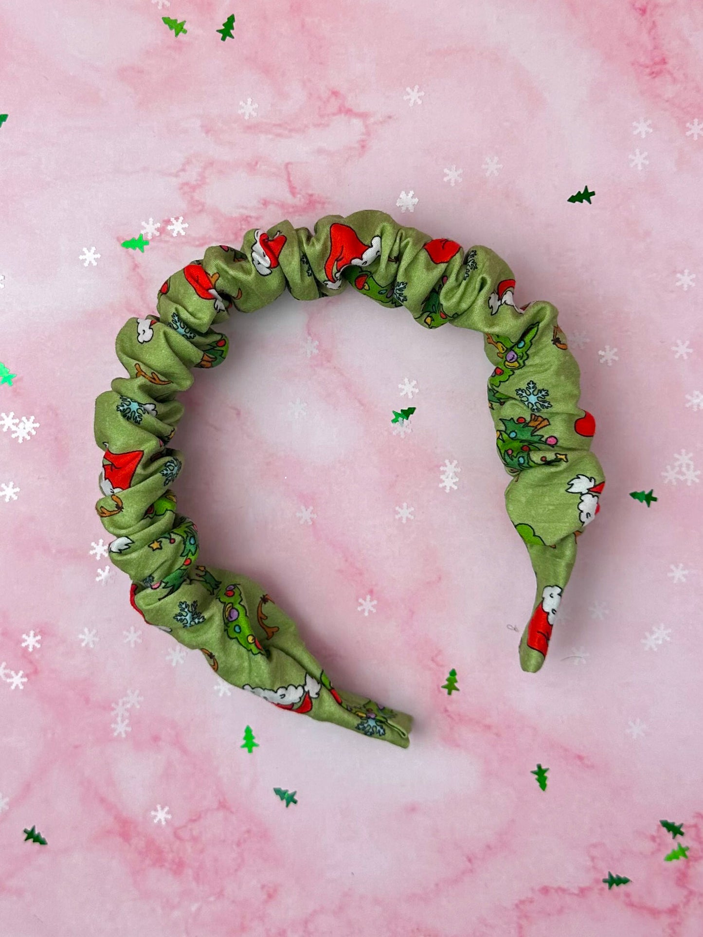 Grinchmas EXCLUSIVE Scrunchie Headband | Handmade Hair Accessories UK