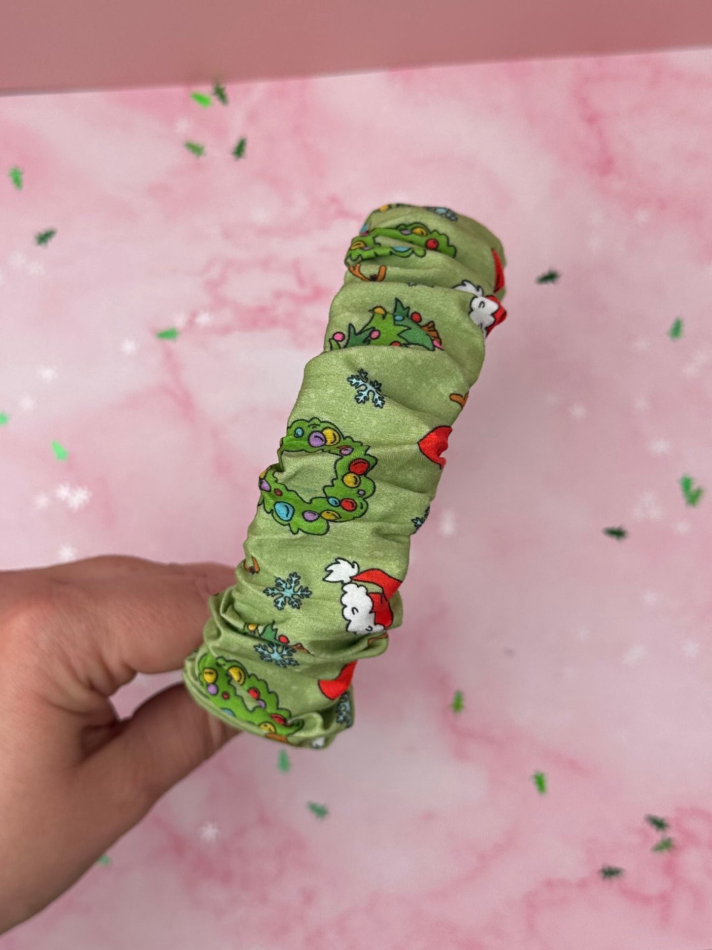 Grinchmas EXCLUSIVE Scrunchie Headband | Handmade Hair Accessories UK