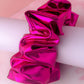 Samantha - Pink Jersey foil XL Scrunchie