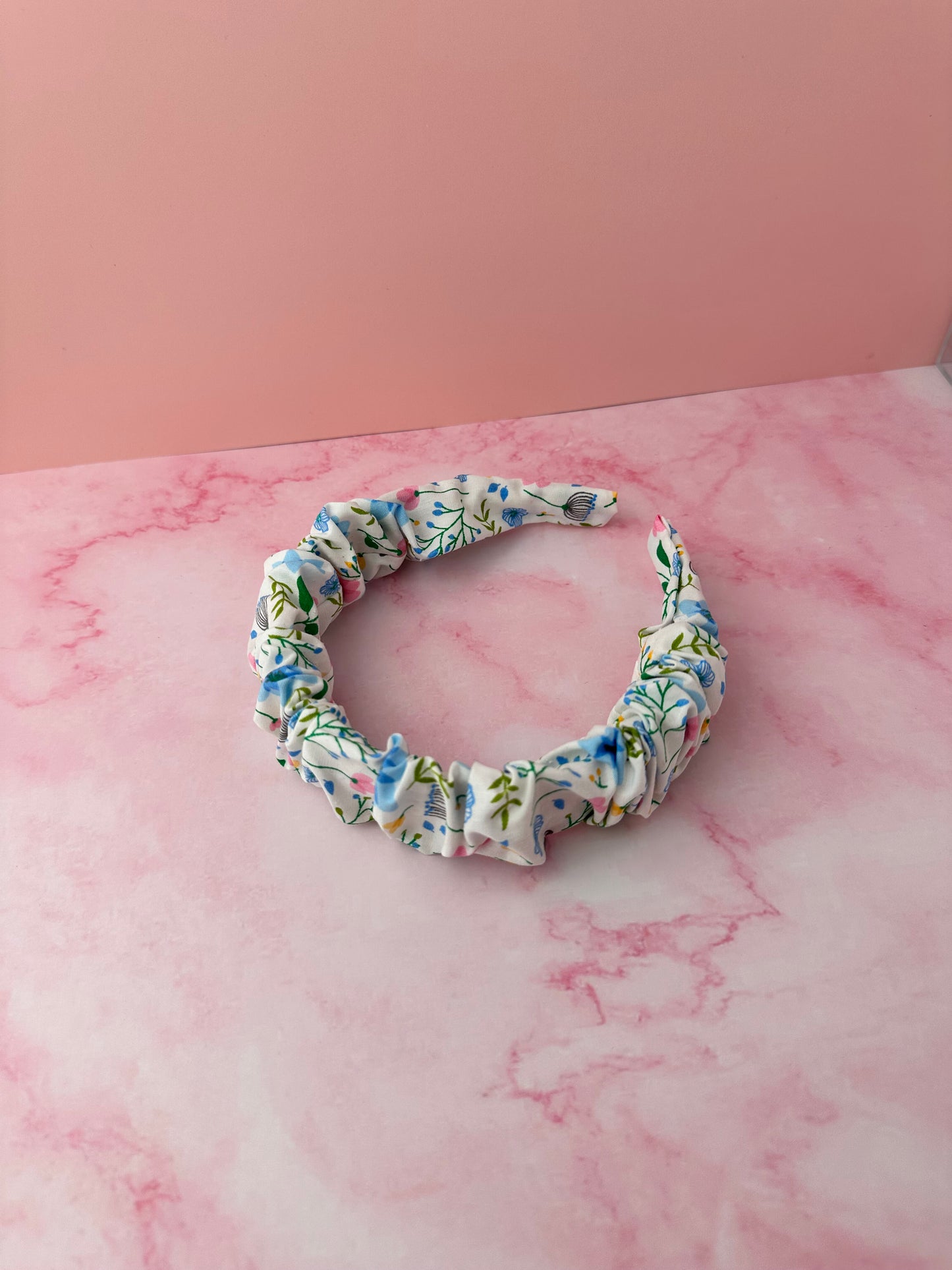 Summer - Floral print Scrunchie Headband