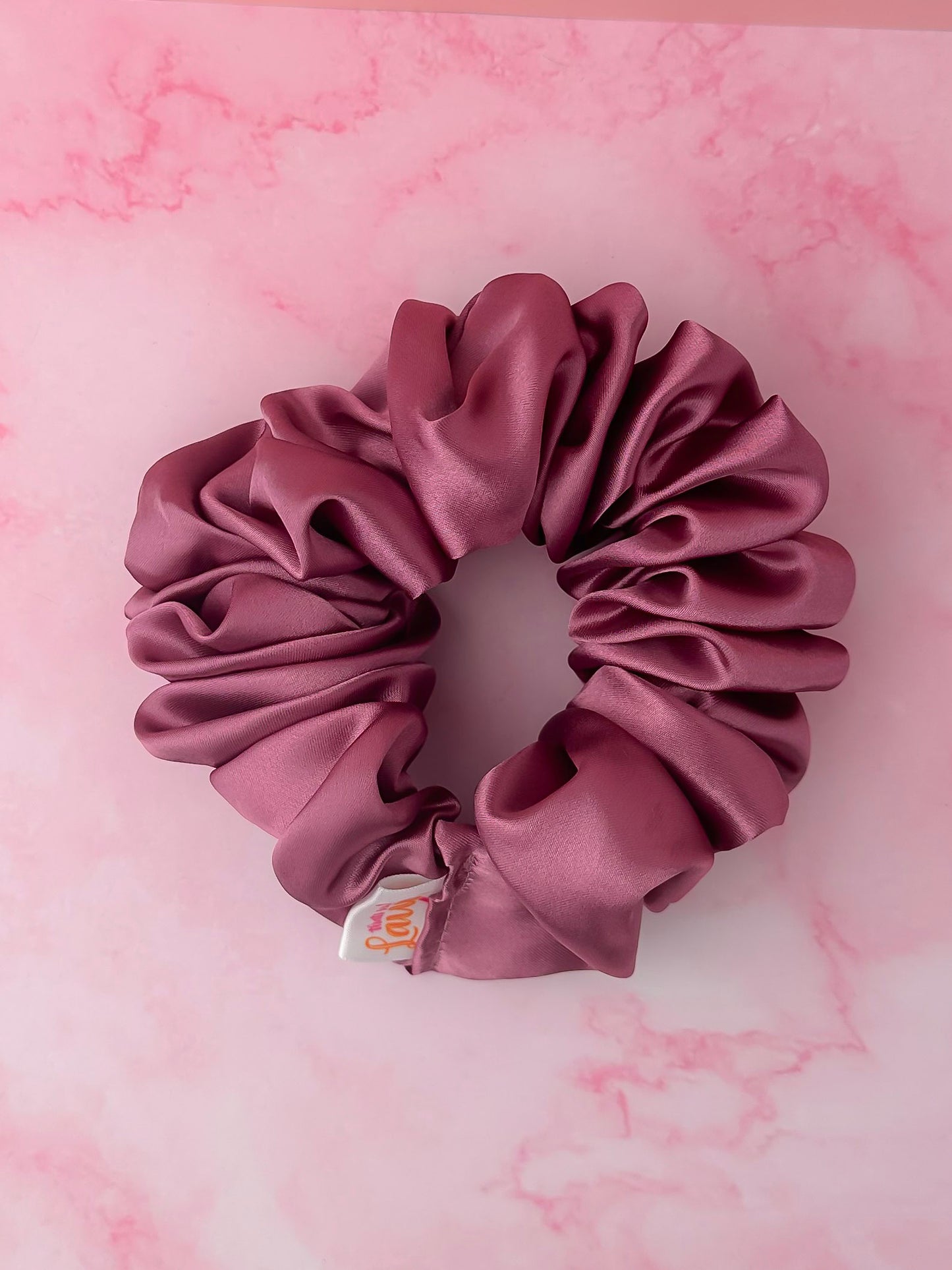 Mauve - Mauve Satin XL Scrunchie