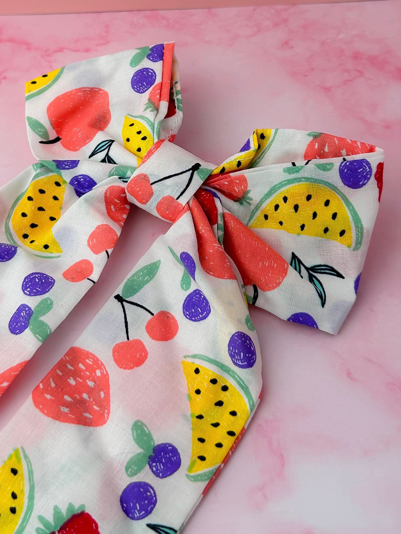 Tutti Fruitti - Fruit cotton Hair Bow